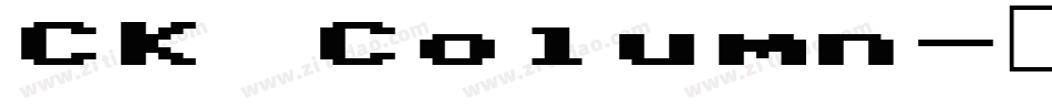 CK Column字体转换